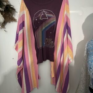 Pink Floyd Dark Side Knit Sleeve Top